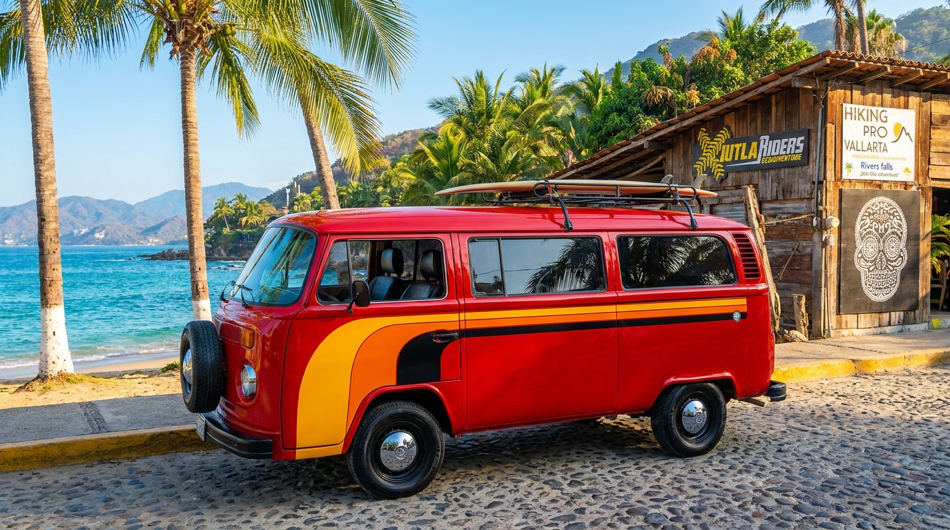 Xiutla Riders transportation van in Puerto Vallarta